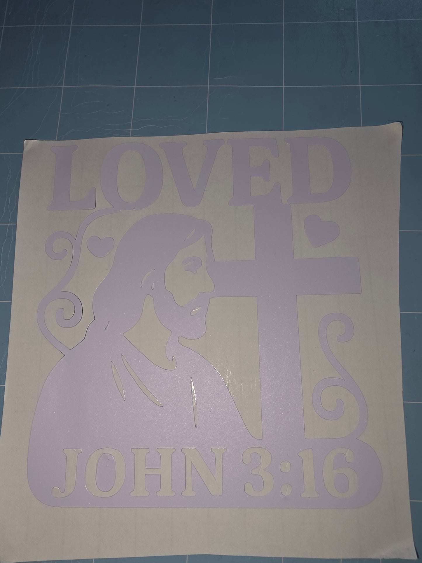 Loved Decal for car or cups